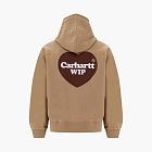 Carhartt WIP Heart Logo Hooded Sweatshirt Tan