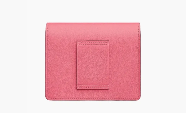 Hermes Roulis Calfskin Pig Nose Card Holder Fanny Pack Coin Purse Pink  Hermes Roulis Calfskin Pig Nose Card Holder Fanny Pack Coin Purse Pink