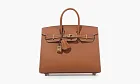 Birkin 25' Sellier Ghw Epsom Leather Bag Gold
