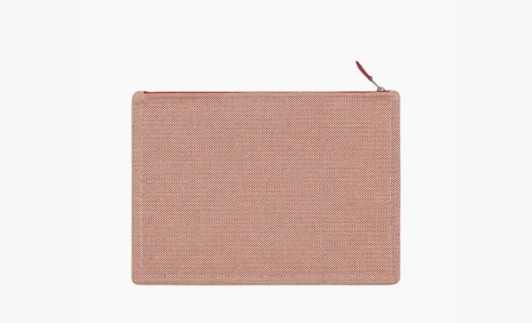 Hermes Cotton Storage Bags Clutches Large Size Red 