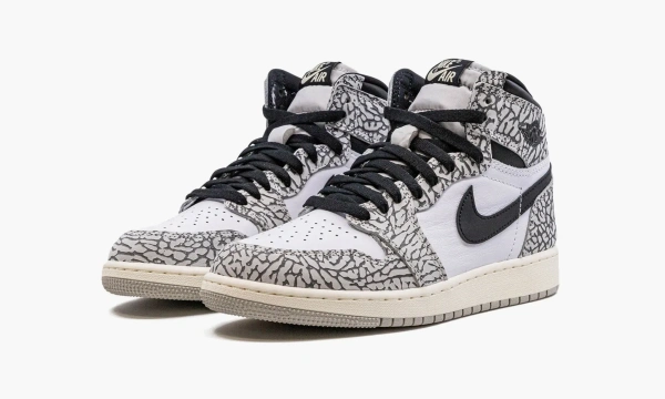 Air Jordan 1 High OG GS White Cement 