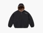 Supreme Faux Fur Reversible Hooded Track Jacket  Black 