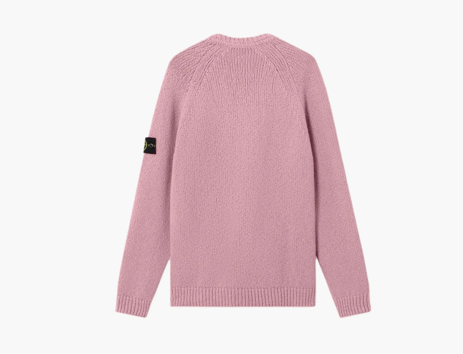 Stone Island Fancy Yarn Mouline Wool Sweater Pink Melange 