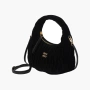 Miu Miu Wonder Matelasse Velvet Shoulder Bag "Black" 