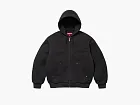 Supreme AOI Embroidered Hooded Work Jacket Black