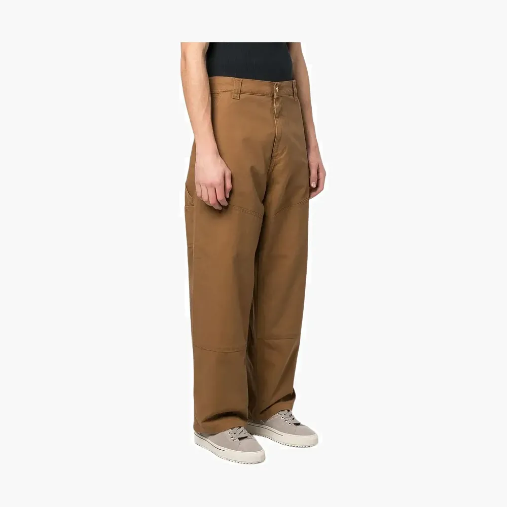Carhartt WIP Cotton Work Pants Brown