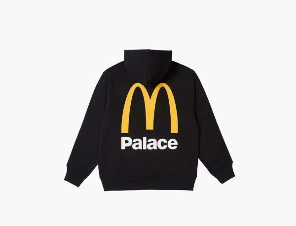 Palace x McDonald's Logo Hoodie Black 