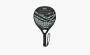 Camewin Paddle Carbon Fiber Beach Tennis Racket Black White Foam  Camewin Paddle Carbon Fiber Beach Tennis Racket Black White Foam