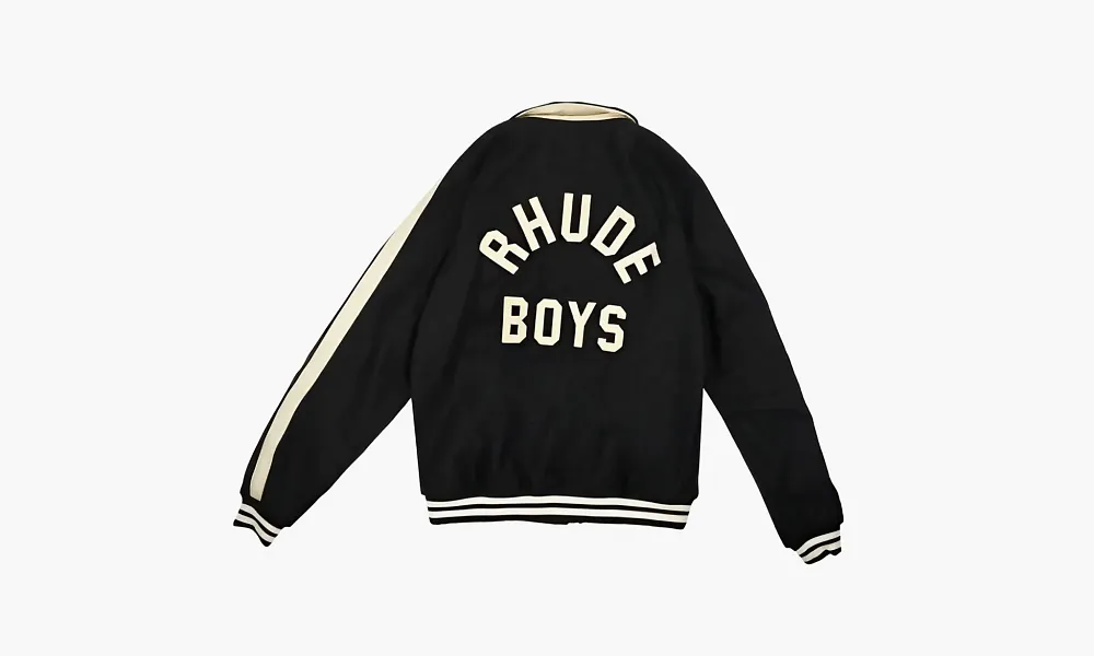 RHUDE Signature Bomber Black