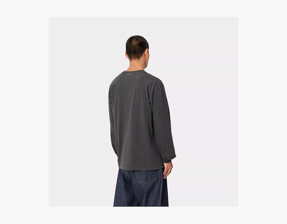 Carhartt WIP Vista Long-Sleeve T-Shirt Charcoal Grey