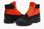 Timberland Premium 6 Inch Waterproof Boot Medium Orange Nubuck with Black 