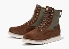 Timberland Vibram Waterproof Leather And Fabric Boots Dark Brown Suede