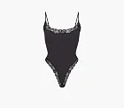 Skims Fits Everybody Lace Cami Bodysuit Onyx