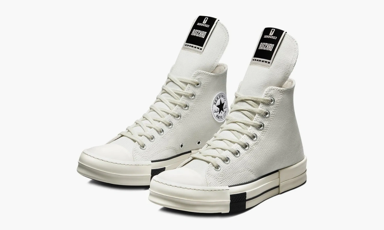 Rick Owens X Converse Drkshdw Drkstar Chuck Taylor All Star High White 