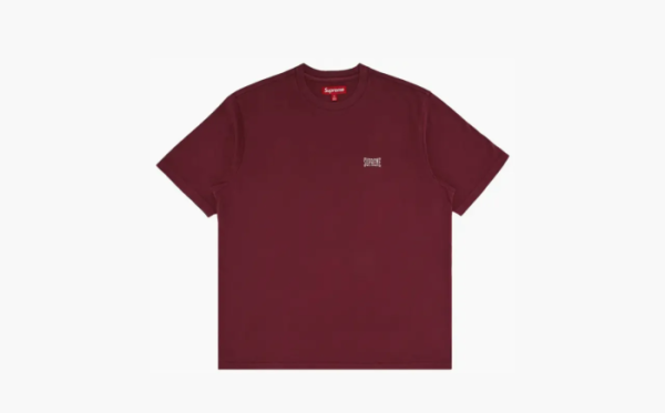 Supreme Warm Up Washed Short-Sleeve Top Maroon 