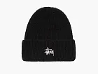 Stussy Stock Cuff Beanie Black