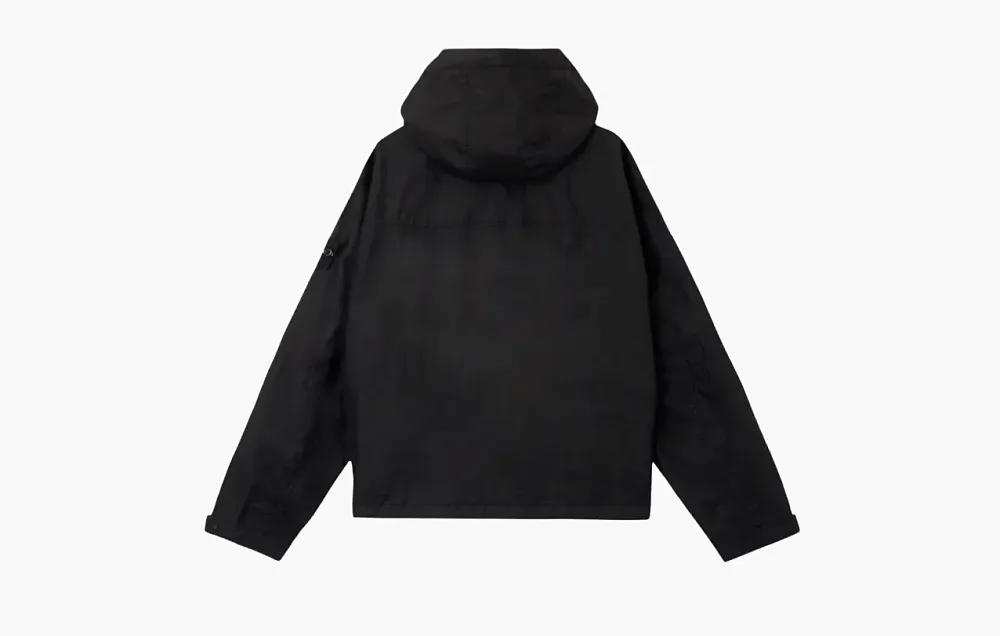 Stone Island Hooded Water Resistant Membrane Jacket Black