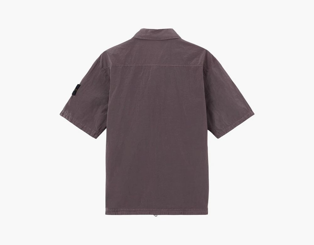 Stone Island Nylon Metal Econyl Overshirt Purple Grey