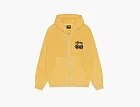 Stussy Dice Zip Hoodie Pigment Dyed Yellow