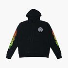 Chrome Hearts Floral Sleeve Gradient Made In Hollywood Hoodie Black / Gradient