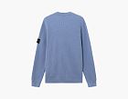 Stone Island Ribbed Soft Organic Cotton Crewneck Jumper Avio Blue