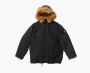 Supreme x Stone Island Formula Steel Reversible Faux Fur Parka Black 