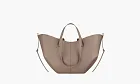 Polene Cyme Taupe Textured Leather