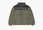 Carhartt WIP Embroidered Quilted Zip-Up Down Puffer Jacket  Dark Khaki