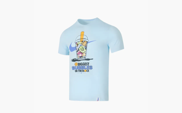 Nike Sportswear TEE BOBA UNISEX - Print T-shirt Light Blue 