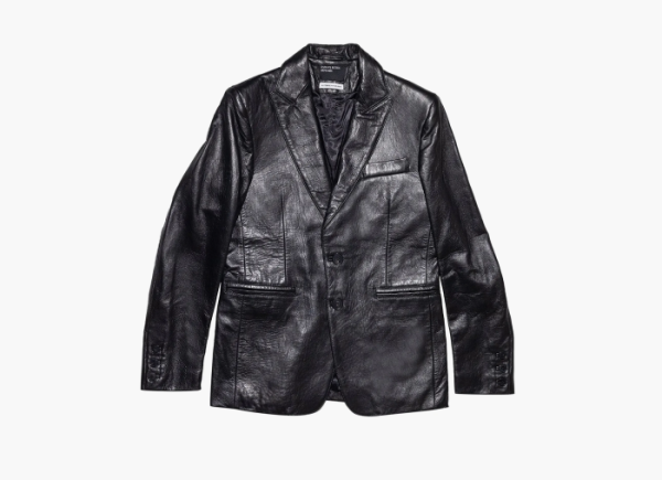 Enfants Riches Déprimés Perfect Junkie Leather Blazer Black 