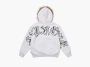 Supreme Faux Fur Zip Up Hooded Sweatshirt Ash Grey 