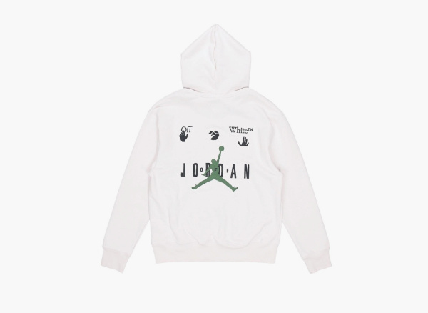 Off-White x Air Jordan Hoodie White  Off-White x Air Jordan Hoodie White