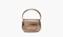 Diesel 1DR Iconic Mini Bag Mirrored Leather Bronze 
