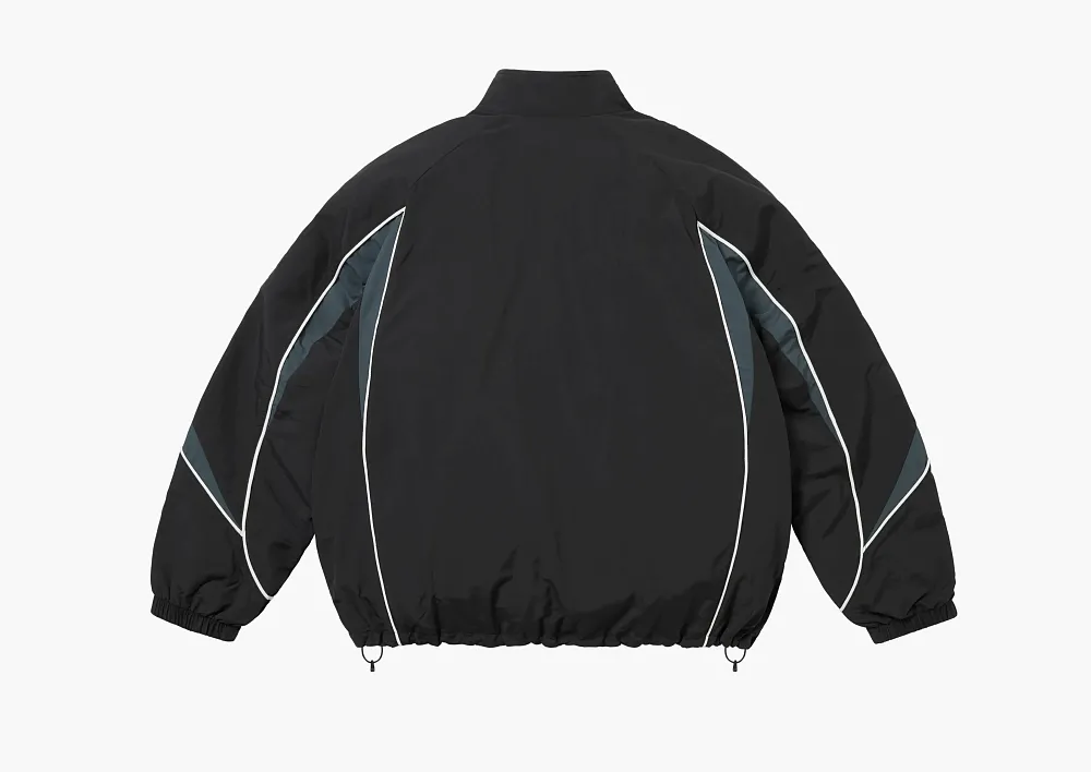 Supreme Contrast Piping Track Jacket Black