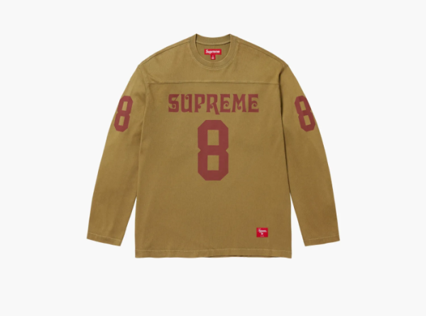 Supreme Affiliated L/S Football Top Light Olive 