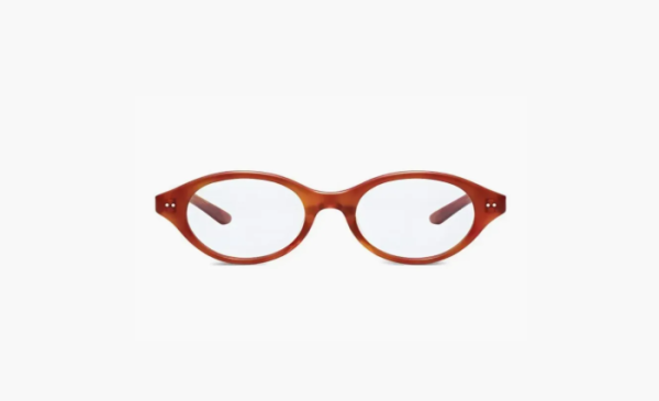 Gentle Monster  Acetate Oval Eyeglass Frames Women's Umber 
