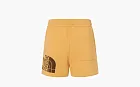 Gucci x The North Face Web Print Cotton Shorts Yellow