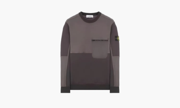 Stone Island Lightweight Cotton Sweatshirt Grey 