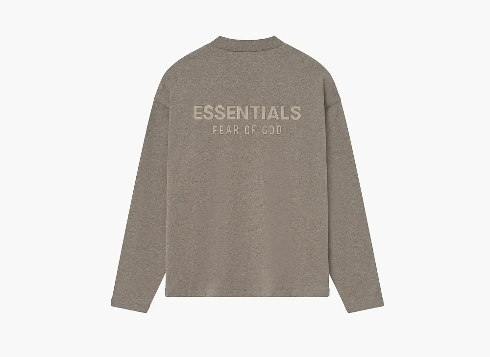 Fear of God Essentials Classic Fit Long-Sleeve Tee Homestead Heather