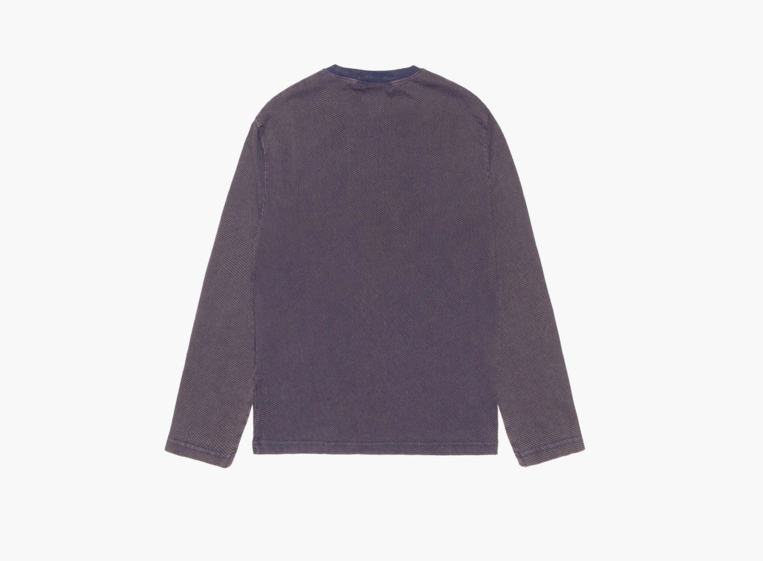 Stussy 2 Tone Cotton Mesh Crew  "Navy" 