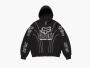 Supreme x Fox Racing Zip Up Hooded Sweatshirt Black 