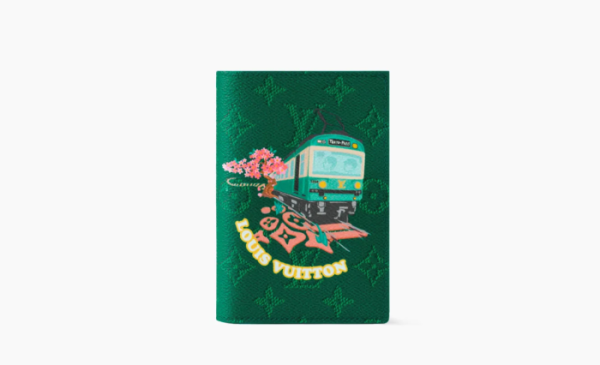 Louis Vuitton x Nigo Passport Cover Green 