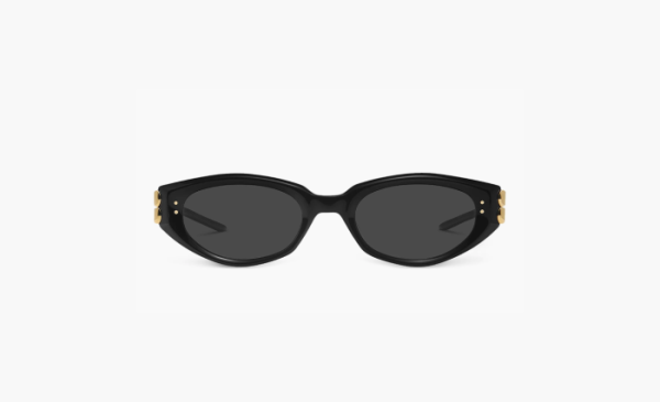 Gentle Monster Metal Acetate Cat's Eye Sunglasses Men's Black 