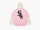 Supreme x Chicago White Sox Hooded Baseball Jersey Light Pink