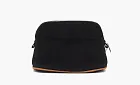 HERMES Bolide Canvas Bowling Bag Canvas Bag Storage Bag Black