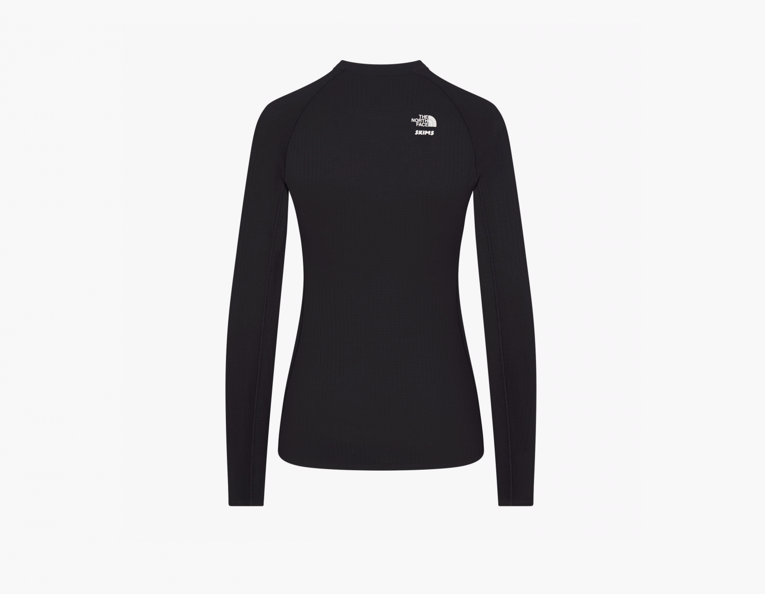 Skims x The North Face Dotknit Long Sleeve Top "Onyx" 