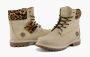 Timberland 6 Inch Safari Cheetah Waterproof Boot WMNS Ivory Nubuck 