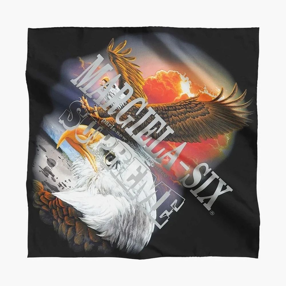 Supreme x MM6 Maison Margiela Eagle Silk Scarf Multicolor