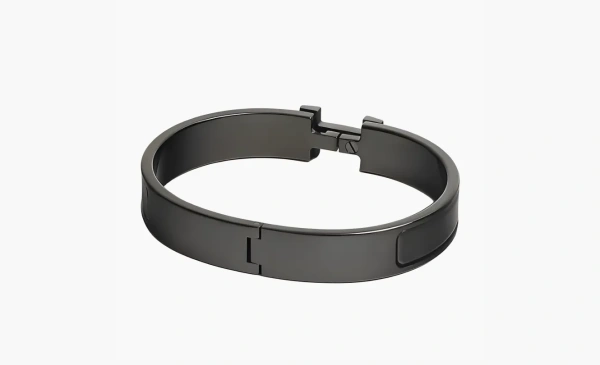 Hermès Clic bracelet Unisex Black 