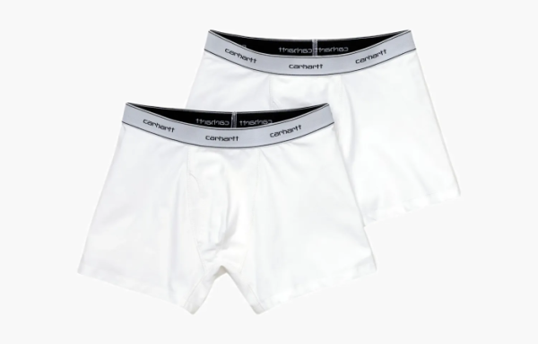 Carhartt WIP SS22 Cotton Trunks White Logo 2 